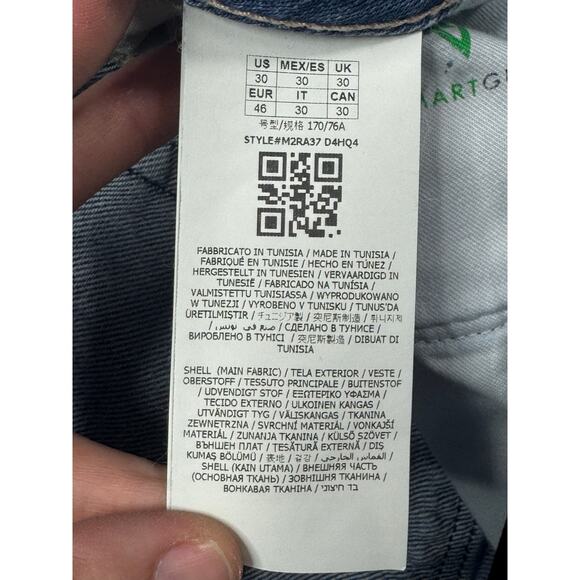 Guess Men's Regular Drake Tapered Leg Blue Denim Jeans - Size 30 (31x30.5) - Picture 6 of 6